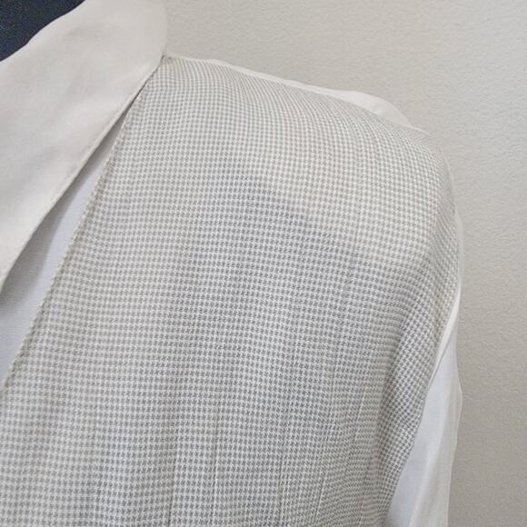 Byer Studio Deadstock Vintage 90s Light Academia Match Set Plaid Vest Shorts USA - Picture 9 of 16